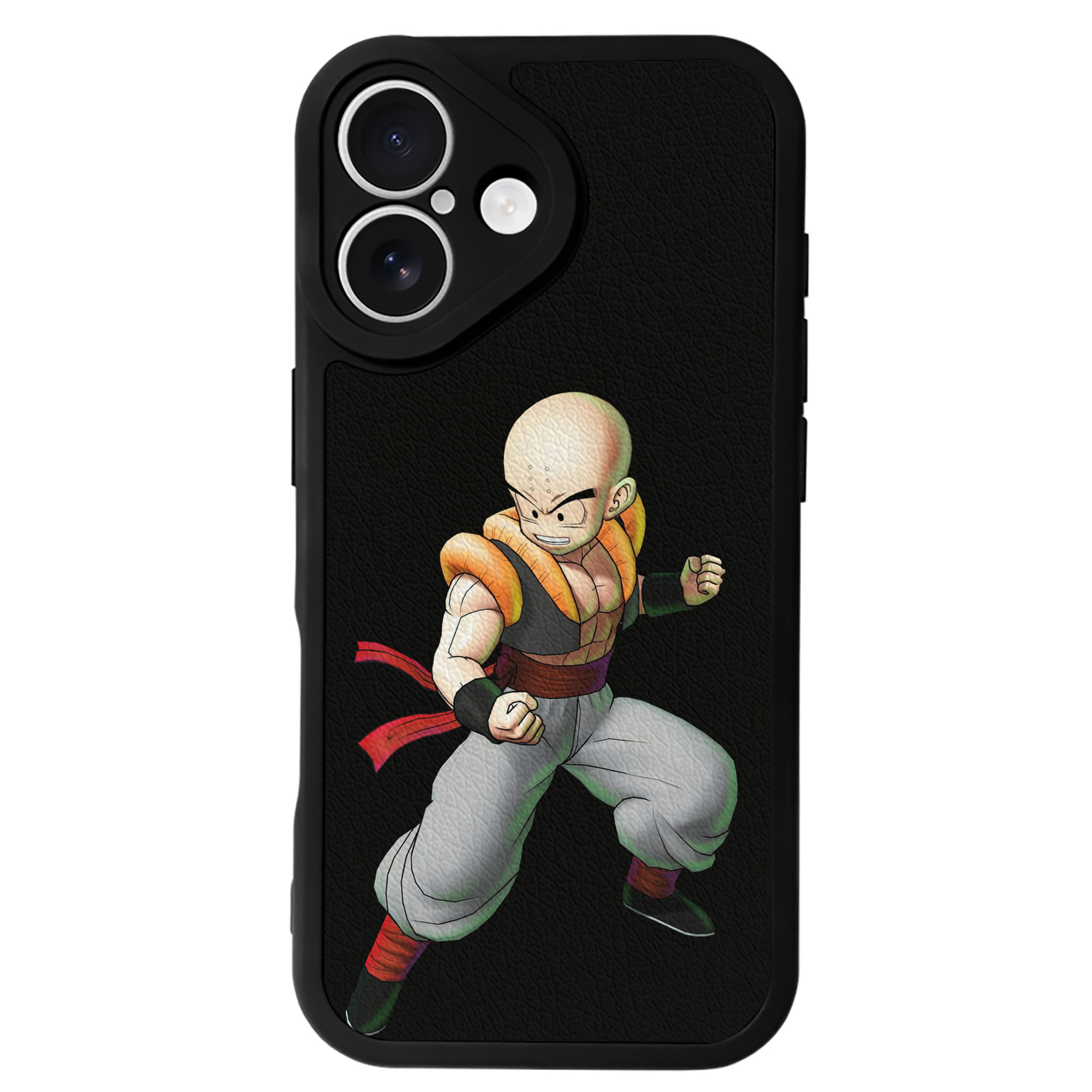 （画像用） ドラゴンボール クリリン DRAGON BALL krillin 【iPhone 16シリーズ対応】シリコンスマホケース（レザー調） 材質：シリコン